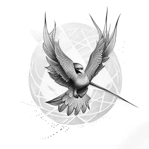 Tatto To Represent Freedom Bird