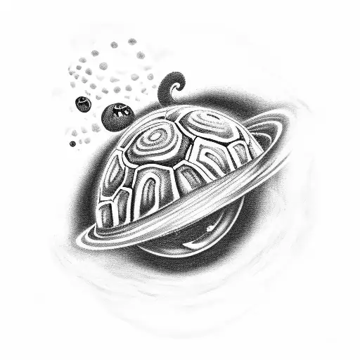 A Black Hole With Turtles Around