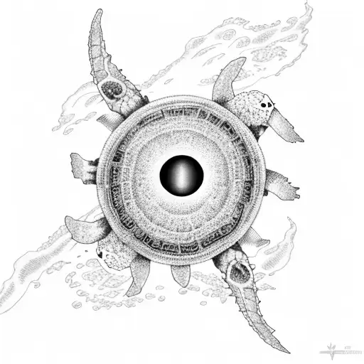 A Black Hole With Sea Turtles Around