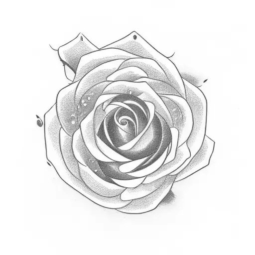 Japanese Alphabet Incorporated Into A Delicate Rose Design