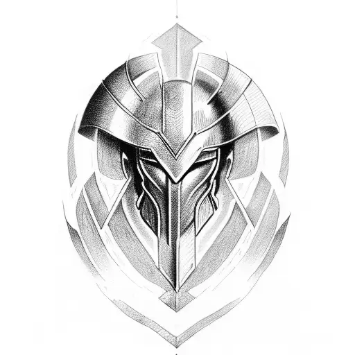 Spartan With Bright Blue Eyes