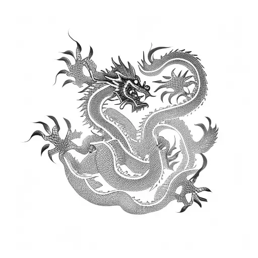 Chinese Dragon Spitting Fire