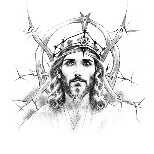 Jesus And The Crown Of Thorns