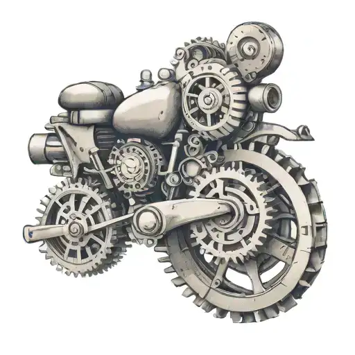 An Intricate Mechanical Engine With A Football As The Central Gear