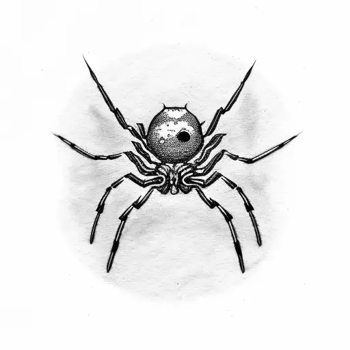 Cool Stripped Spider With Shadow