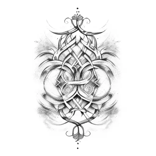 Roman Numerals With Vines And Cursive Writing