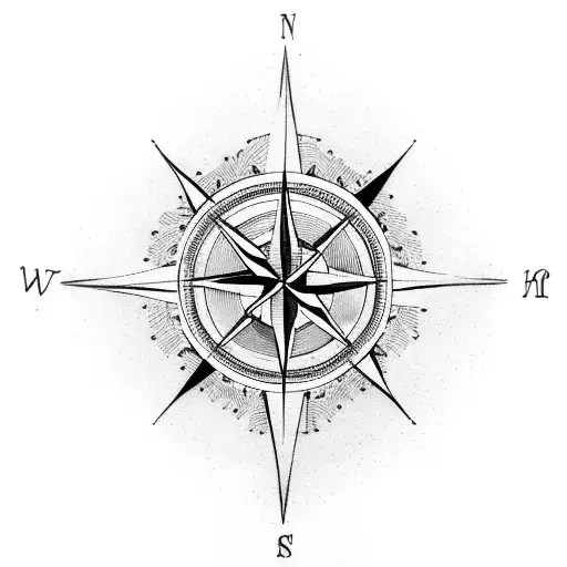 Compass With Christian Cross