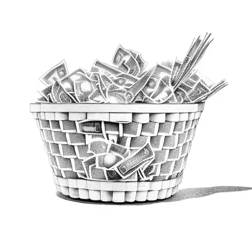 A Basket Overflowing With Money