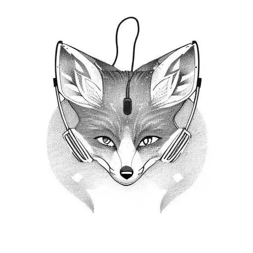 A Fox Wearing A Headset Playing Video Games