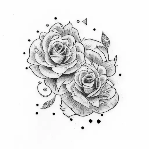 A Small Tattoo For A Mum And Their Daughter With A Flower And The Number 5