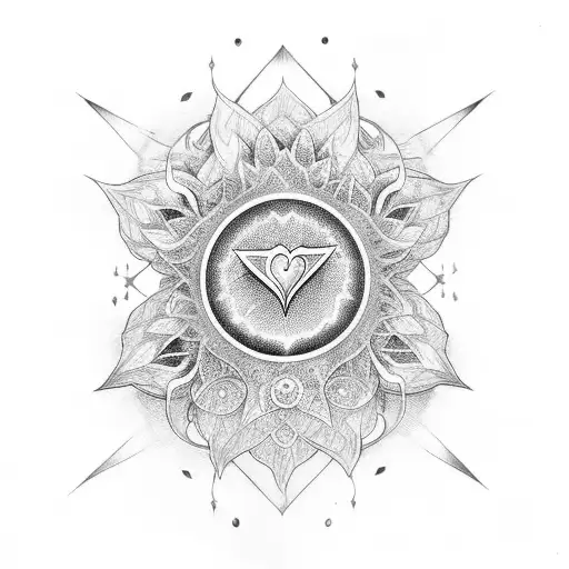 Heart Chakra 12 Leaves Glowing