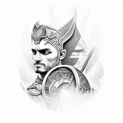 3D Warrior Ancient Greek