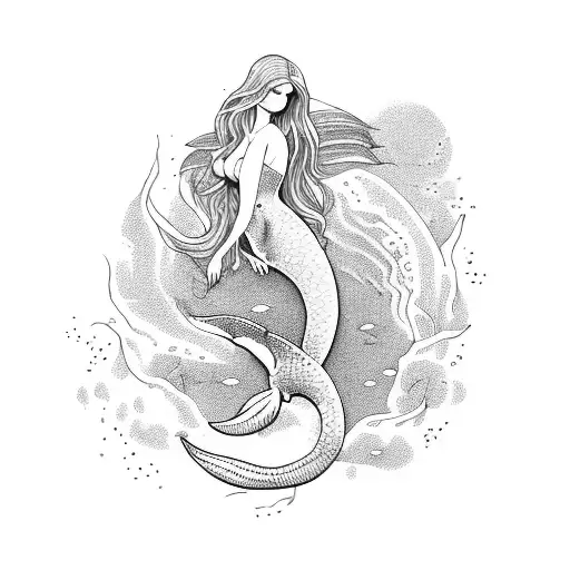 Dead Mermaid In The Sea