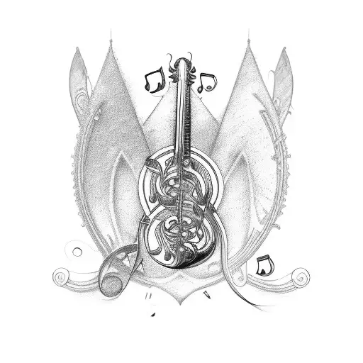 Music Featuring Treble Clefs Music Staff And Notation Coming Out Of A Creatures Instrument