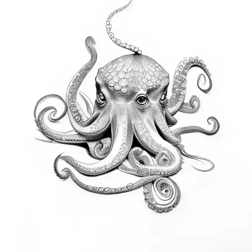 Design A Tattoo That Beautifully Combines The Elements Of A Sauna And An Octopus