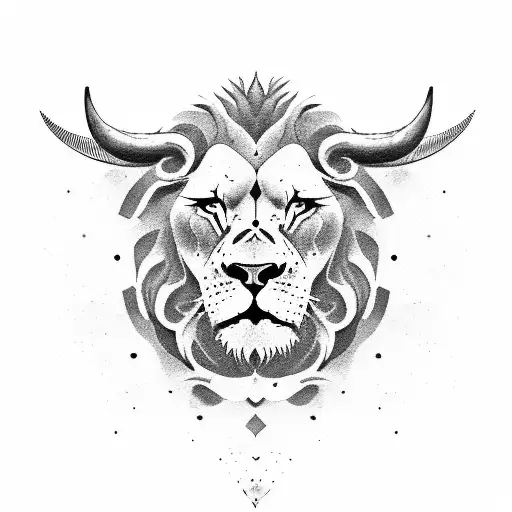I Would Like A Photo Of The Zodiac Sign Of A Lion And A Bull