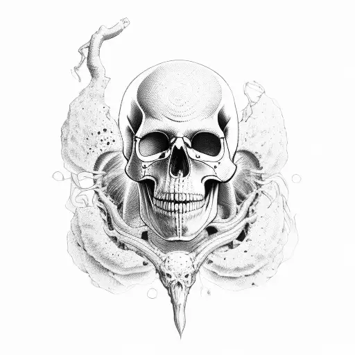 Blind Skull And Human Heart