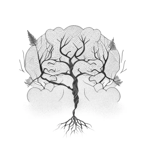 Tree With Roots On Shoulders