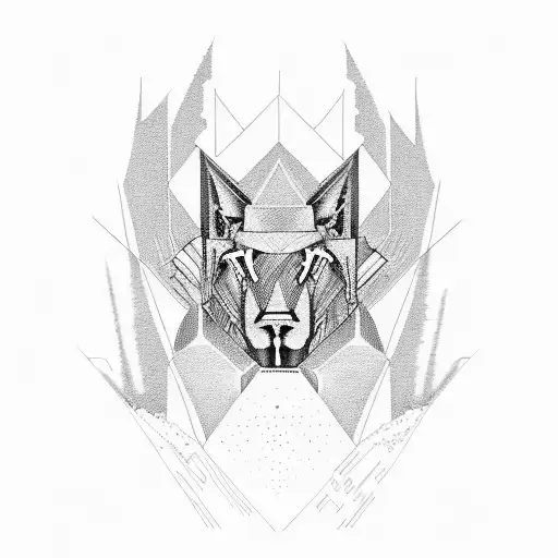 An Abstract Representation Of Kanye West's 'Runaway' In Dotwork Style