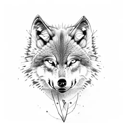 Wolf Attacking Its Prey