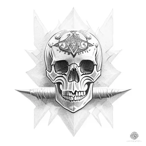 Skull Blade Rock N Roll