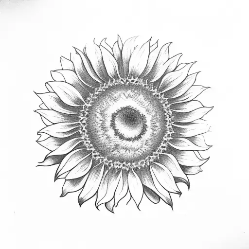 Sunflower With A Ray Of Sunshine