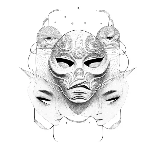 Masks With Different Emotions