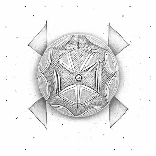 An Arrow Piercing Through A Soccer Ball