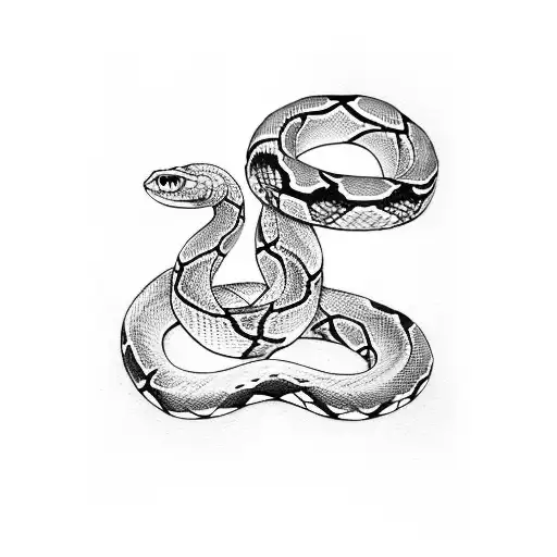 Snake Tattoo Around Arm