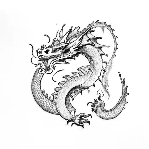 Dragon With Apple