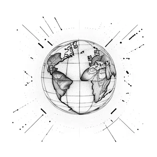 An Airplane Soaring Through A World Map With Dotted Outlines