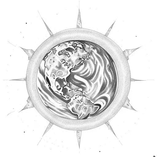 Planet With A Bright Star