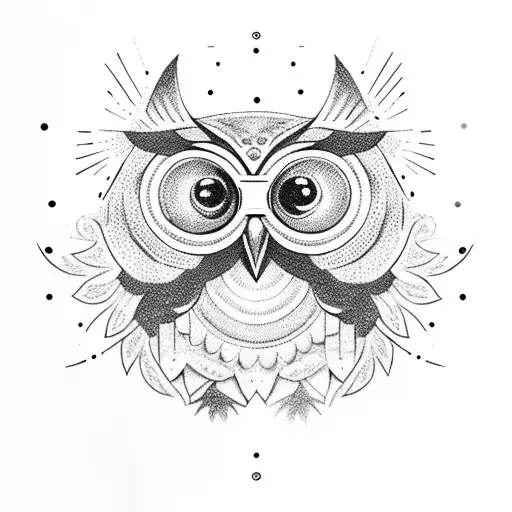 Owl Wearing Blindfold