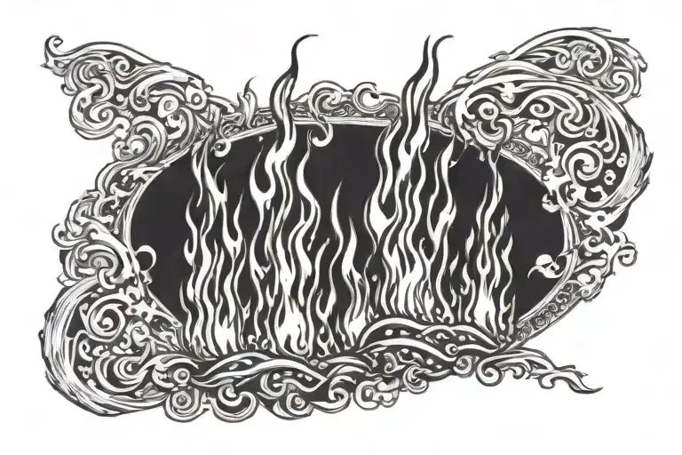 Four Alarm Fire Flames