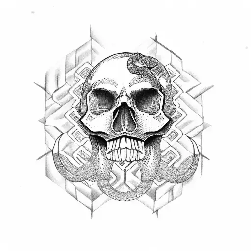Skull Diamond Death Snake