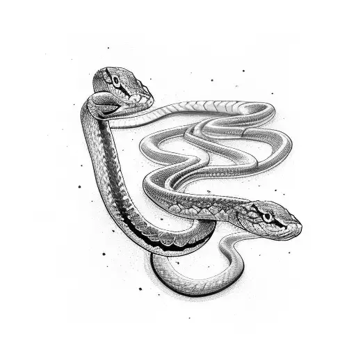 Snake With The Word Tristan