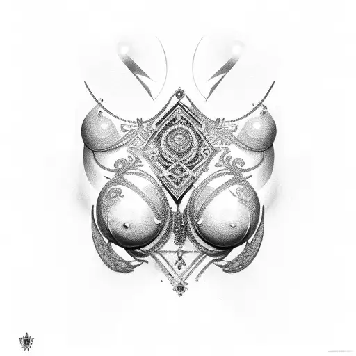 Jeweled Under Breast