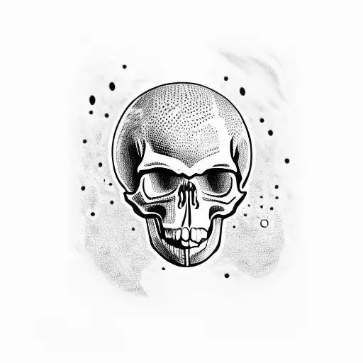 Skull With A Maine Lobster