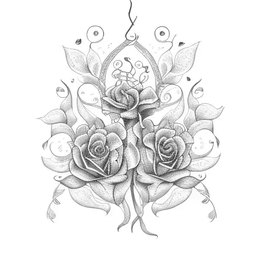 Vine With Flower Pedels