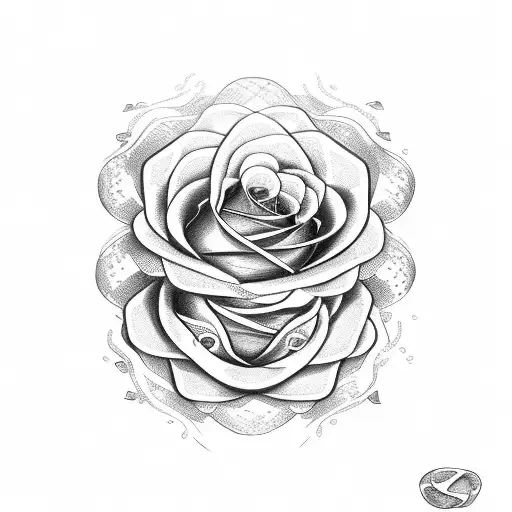 Snake With Roses Above