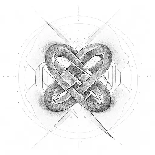 Infinity Symbol With Four Birthdates