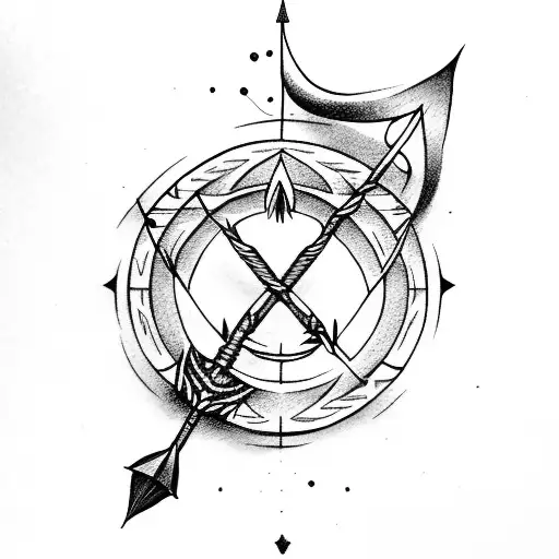 Arrow With Taurus Symbol