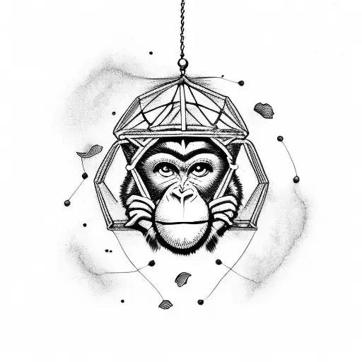 Pretty Monkey In A Cage