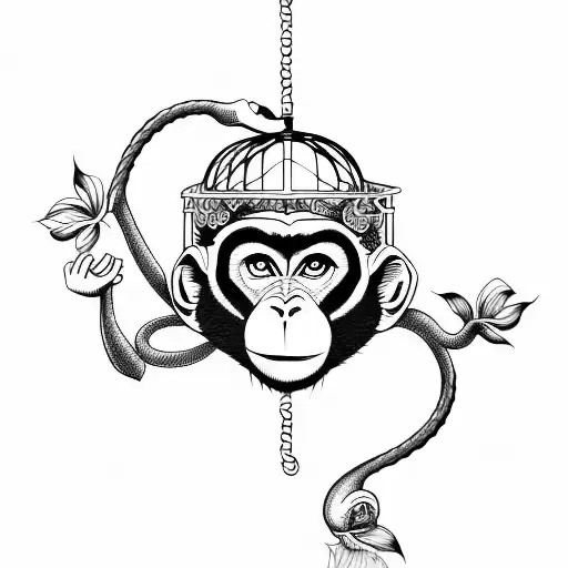 Pretty Monkey In A Cage