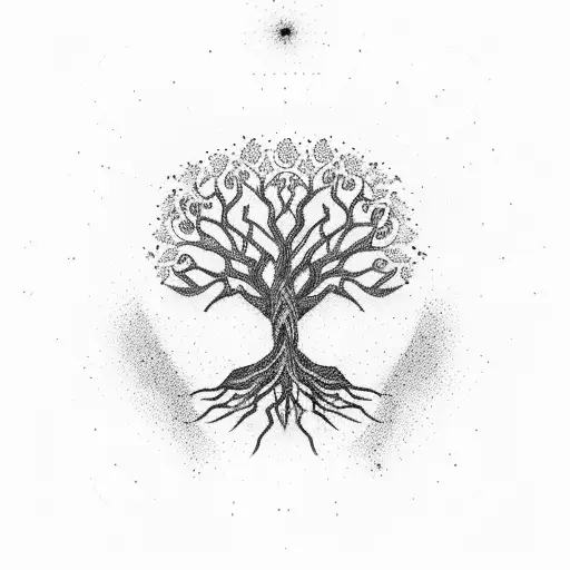 Tree Of Life In The Middle Of Markaba