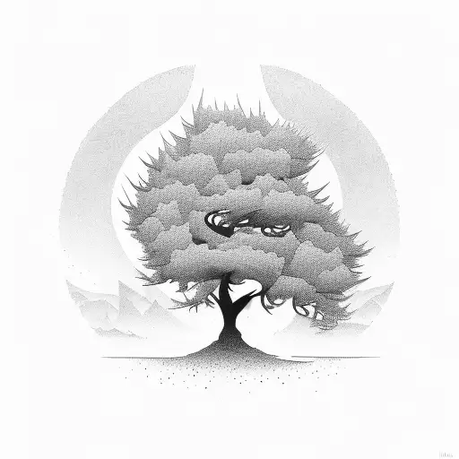 Markaba With A Tree In The Middle