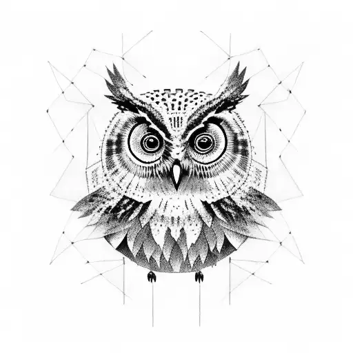 Create An Owl And Write Chaos And Art On The Owl