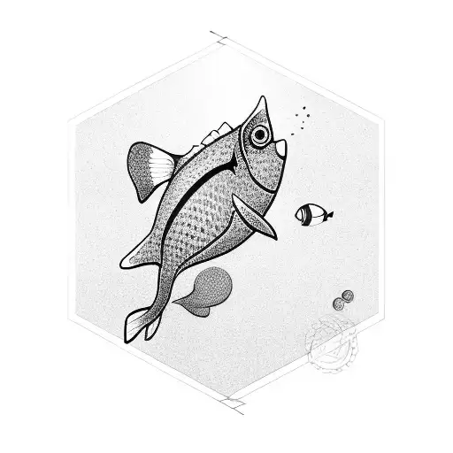 Flat Geometric Minimal Fish