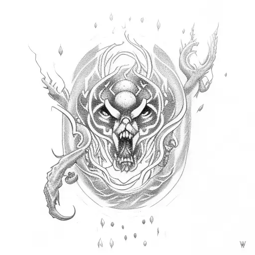 Thunder Word With Lightning Wrapped