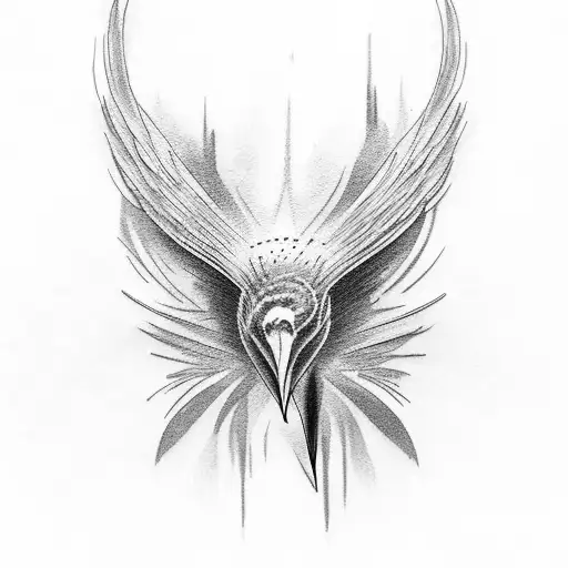 Nordic Style Raven Tatoo